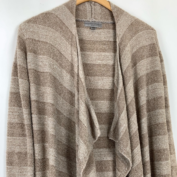Barefoot Dreams Bamboo Cardigan Chic Striped S M - Picture 2 of 6